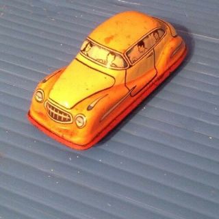 G - E295 Tin Toy Litho Car 1950s Wind Up Dgbm West Germany Grreat