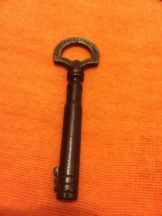 Very Rare Antique E.  Cotterill`s Patent Safe/lock Key Circa 1850’s.