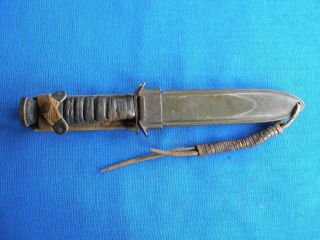 Blade Marked M3 Trench Knife Early M8 Scabbard