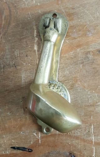 Reclaimed Door Knocker,  Golf Ball & Club Design In Cast Brass