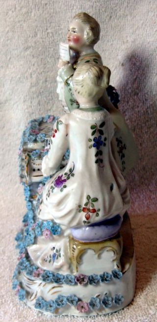 A Antique German Bisque Porcelain Group Figurine 3