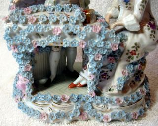 A Antique German Bisque Porcelain Group Figurine 5