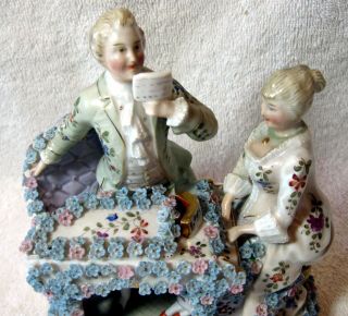A Antique German Bisque Porcelain Group Figurine 6