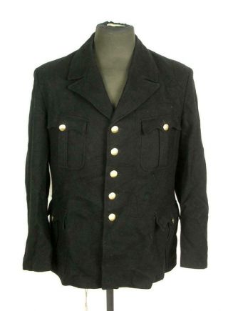 Ww2 Wwii German Army Elite Troops Officer Black Tunic Jacket