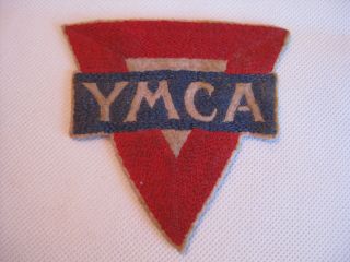 Rare Vintage Antique Wwi Us United States Army Ymca Shoulder Patch