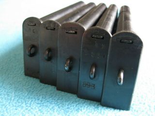 Set of 5 Russian 8 round magazines for TT Tokarev TT 30 TT33 USSR 8