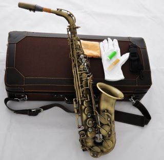 Professional Customized Mark Vi Alto Saxophone Antique Bronze Sax Italy Pads