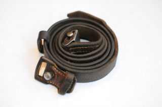 Rare Late War German K98 Mauser Leather Sling With R.  Lbn Number