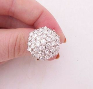 18ct Gold 2ct Diamond Ring,  Large Heavy Cluster 18k 750