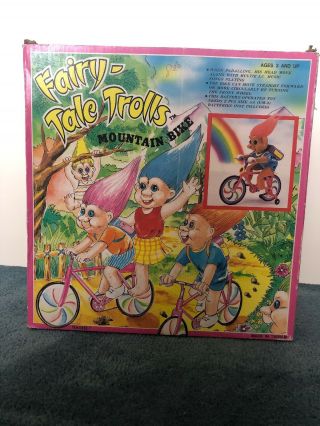 RARE Vintage 90s Fairy - Tale Trolls Doll Battery Powered Toy Bike 2
