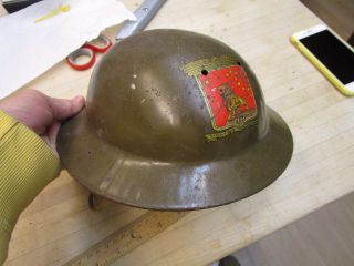 Vintage Pre War Louis Marx Toys Metal Play,  Dough Boy Helmet