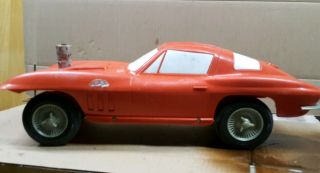 Republic Tool Car 1966 Corvette Stingray Kiddie Ride On Toy Dealer Promo