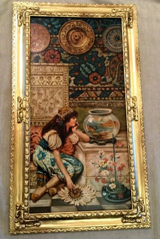 Antique Oil Painting Victorian After Orientalist Painter William Stephen Coleman