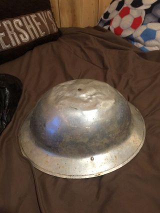 US Post WW1 American Legion Chome Parade Helmet.  1926 Dated.  Very 2