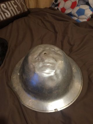 US Post WW1 American Legion Chome Parade Helmet.  1926 Dated.  Very 3