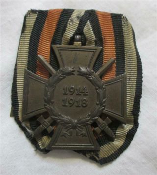 Wwi Imperial German Medal Bar With Maker 