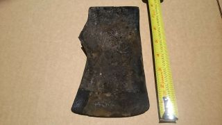 ANTIQUE EMBOSSED RARE KELLY BLACK RAVEN AXE HEAD JERSEY PATTERN AXE 4