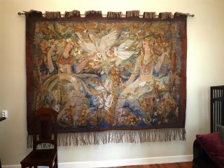 Pure wool tapestry,  soviet period,  very rare totally handmade artwork 2