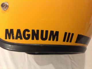 VINTAGE 1975 BELL MAGNUM III MOTORCYCLE HELMET MARKED SNELL 75 DAYTONA MX VISOR 11