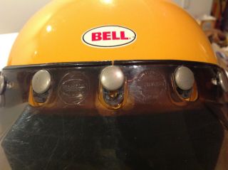 VINTAGE 1975 BELL MAGNUM III MOTORCYCLE HELMET MARKED SNELL 75 DAYTONA MX VISOR 12