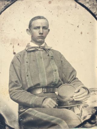 Rare Confederate Soldier Ambrotype Possibly Tennessee