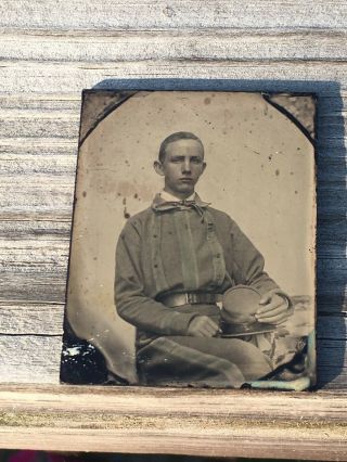 Rare Confederate Soldier Ambrotype Possibly Tennessee 2