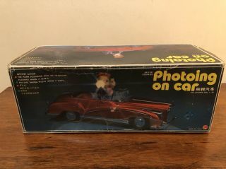 Vintage Photoing On Car - Battery Operated Rolls Royce,  Red. 2
