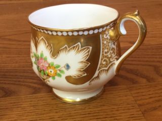 ROYAL ALBERT Royalty Cup & Saucer Gold pattern painted - 2