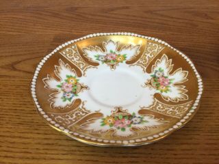 ROYAL ALBERT Royalty Cup & Saucer Gold pattern painted - 3