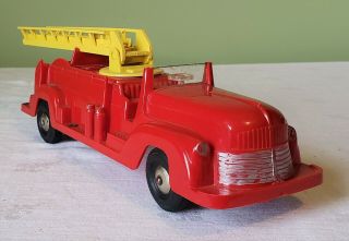 Marx Toys Friction Gmc Cab Aerial Ladder Fire Truck Action Toy V Rare 40 