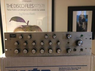 BOZAK MIXER,  MODEL CMA10 - 2DL,  ROTARY STEREO PREAMPLIFIER (RARE SILVER FACE) 6