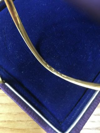 Vintage 1970 18K 750 Gold Georg Jensen Vivianna Torun Bulow - Hube Bracelet Bangle 8