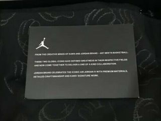Nike Air Jordan 4 Retro Kaws 2017 sz 7 Rare DS 11