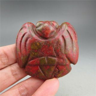 China,  Jade,  Hand Carved,  Hongshan Culture,  Turquoise,  Eagle,  Pendant A26