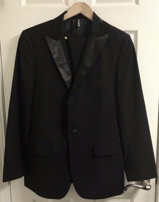 Rare Dior Homme Hedi Slimane Ss07 Suit Tuxedo 48 38 S M Wool Blend Italy $6k,