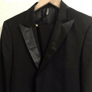 RARE Dior Homme Hedi Slimane SS07 Suit Tuxedo 48 38 S M Wool Blend Italy $6K, 2
