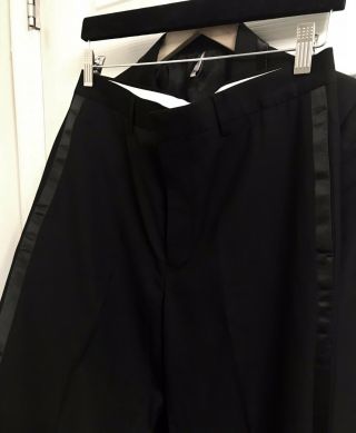RARE Dior Homme Hedi Slimane SS07 Suit Tuxedo 48 38 S M Wool Blend Italy $6K, 7