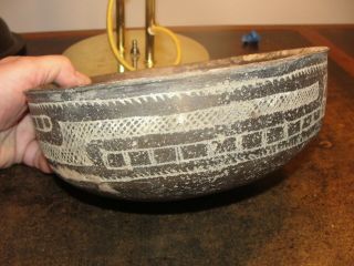 Ancient Caddo Pottery Bowl Incised From Tisdale Site Near Friendship Arkansas