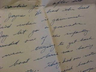 WWII 1944 LETTER WITH COMBAT CONTENT 533RD ENGINEER BOAT & SHORE REGT 6