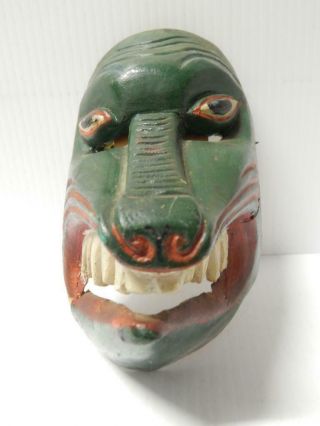 Child Size Vintage Mexican Crocodile ? Hand Carved Dance Mask