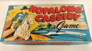 1950 Milton Bradley " Hopalong Cassidy " Board Game Complete