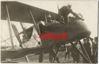 German Wwi Photo Captured British Aircraft Warbird Photo