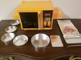 Vintage Betty Crocker Kenner Dual - Temp Easy - Bake Oven 1983 Pans 2