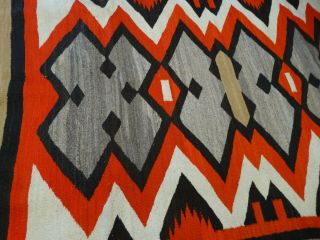 Antique 1910 - 20s? Native american navajo indian rug hand made design colors 4