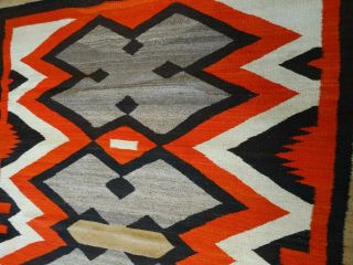 Antique 1910 - 20s? Native american navajo indian rug hand made design colors 5