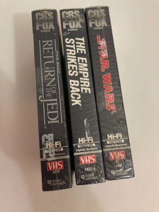 STAR WARS RARE Release Vintage VHS Tapes RED LOGO 11