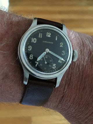 Longines Rare And Highly Collectible Ww2 German Military Issue Dh Watch
