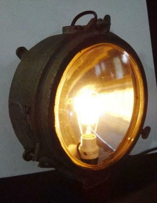 Antique Crouse - Hinds Steam Locomotive Headlight In 1908