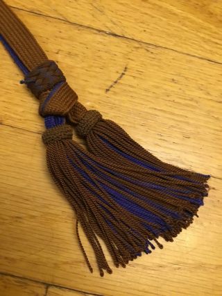 WWII JAPANESE ARMY COMPANY OFFICER’S SWORD TASSEL/SHIN GUNTO 5