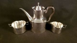 Hans Hansen Sterling Silver Coffee Set By Karl Gustav Hansen - Danish Modern